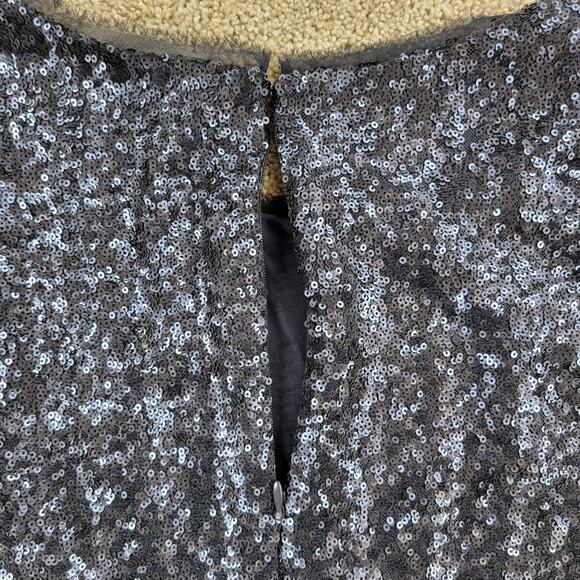Addition Elle Sequin T-shirt Dress Womens 16 Blue Crew Neck Back Zip - Picture 8 of 12